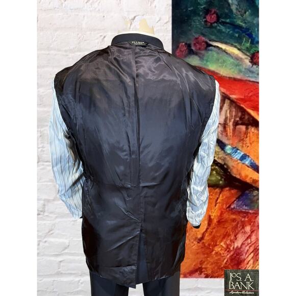 New Jos A Bank Signature 46R Navy Blue SuperFine Suit Jacket Blazer Separate - Picture 8 of 15